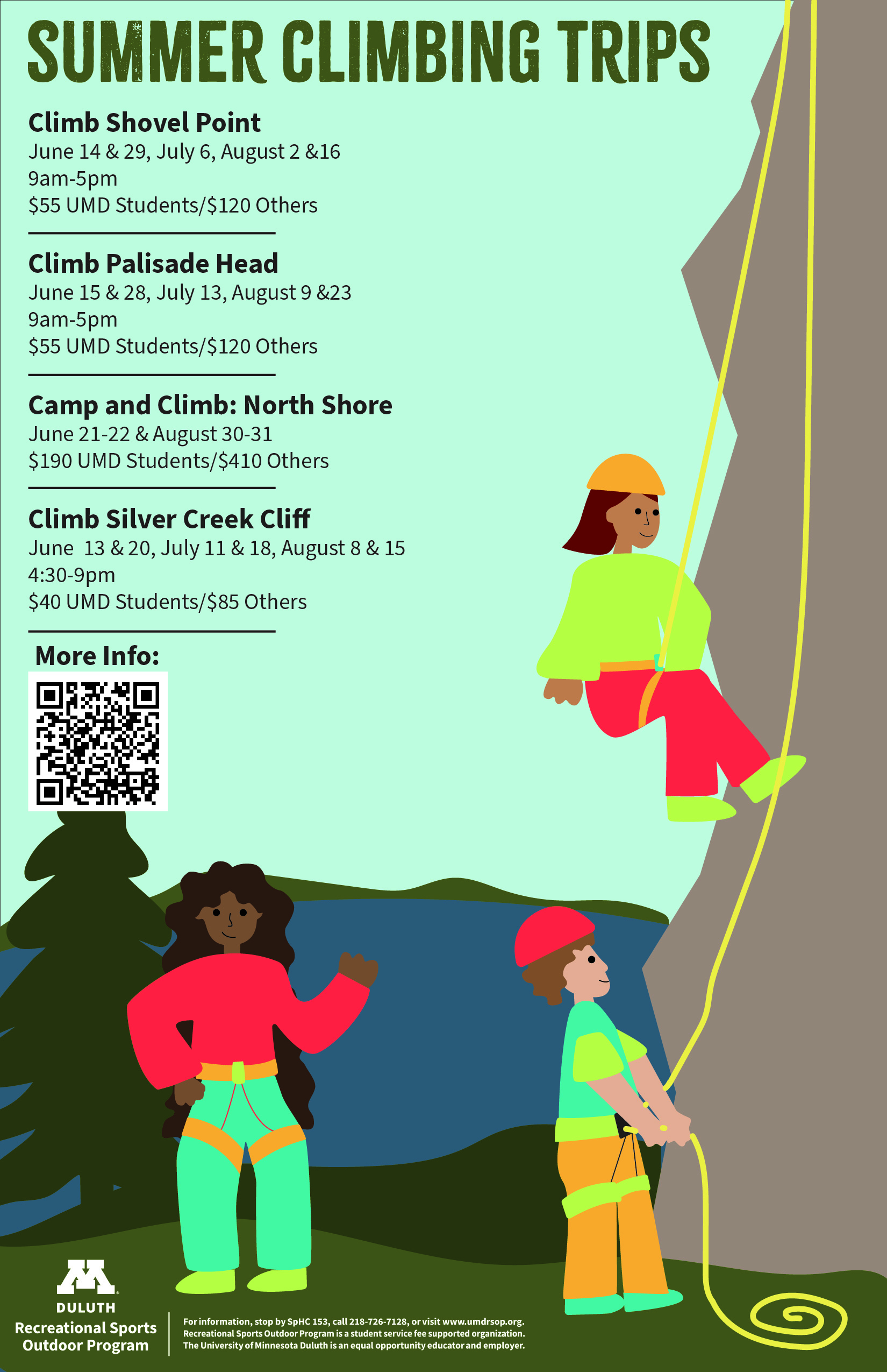 summer climbing poster